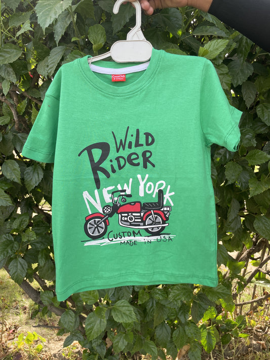 Wild Rider Green T-Shirt