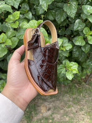 Kids Peshawari Chappal - Crocodile